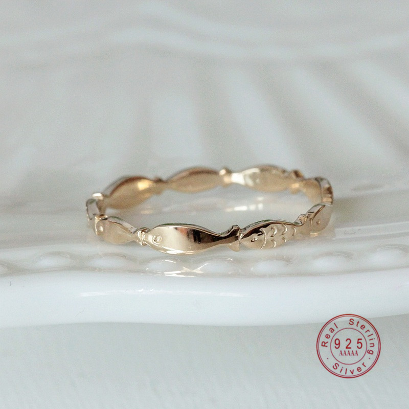 Men Accessories For Birthday Gift - Korean INS Small Fish Ring Women
