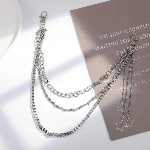Men'S Accessories Cheap - Jean Layered Chain Belt Hollow Star