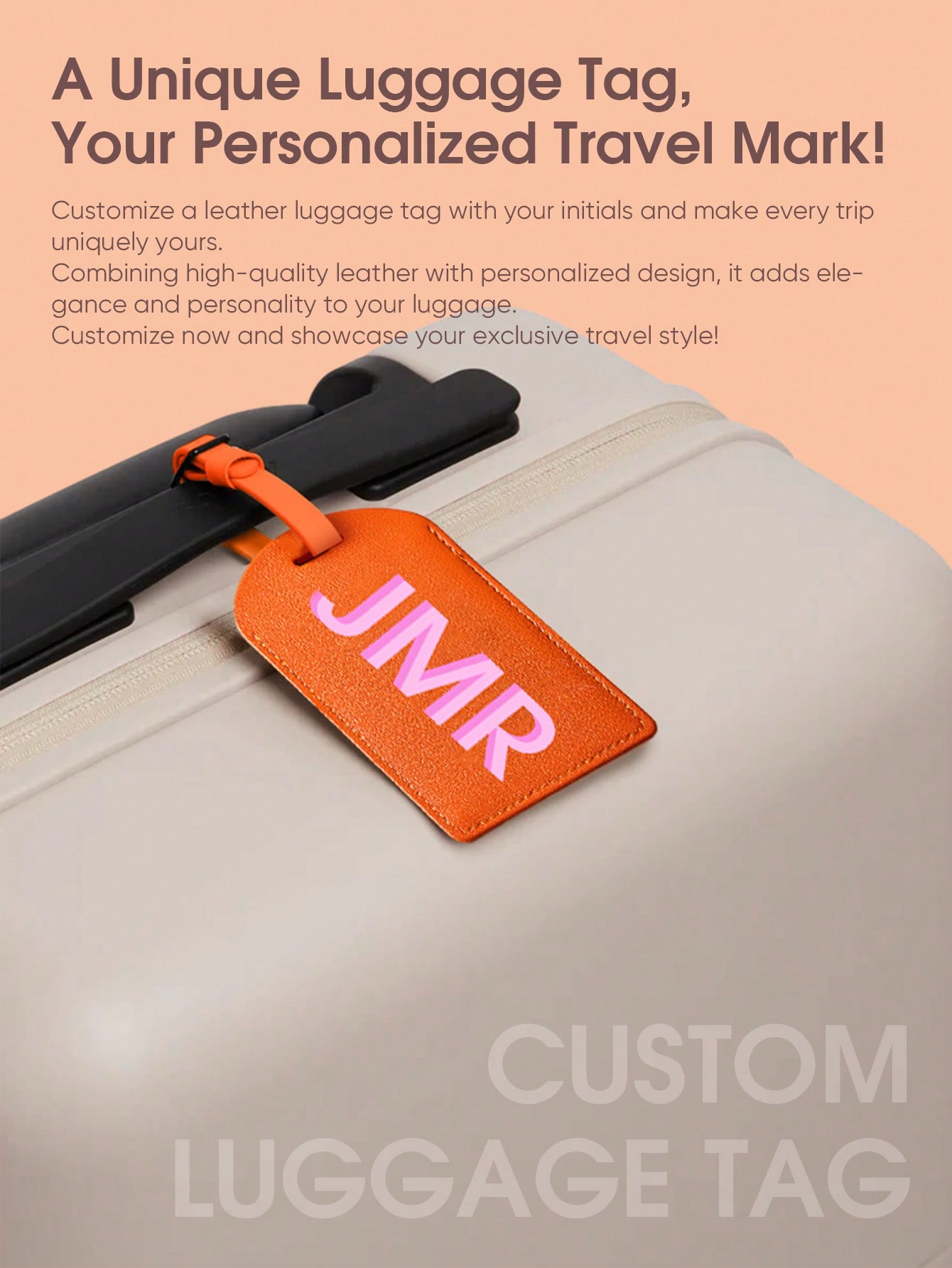 Personalized Initial Luggage T - Men Accessories For Travel 评论和价格