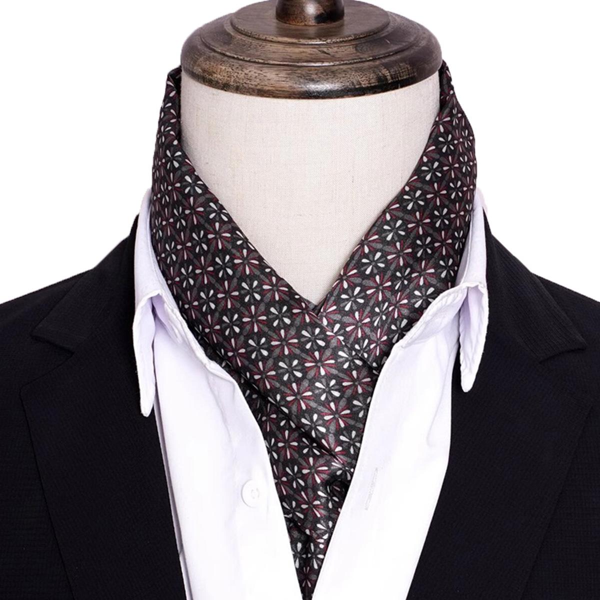 New Men's Stripe Silk Scarf Ho - Men Accessories For Travel 评论和价格