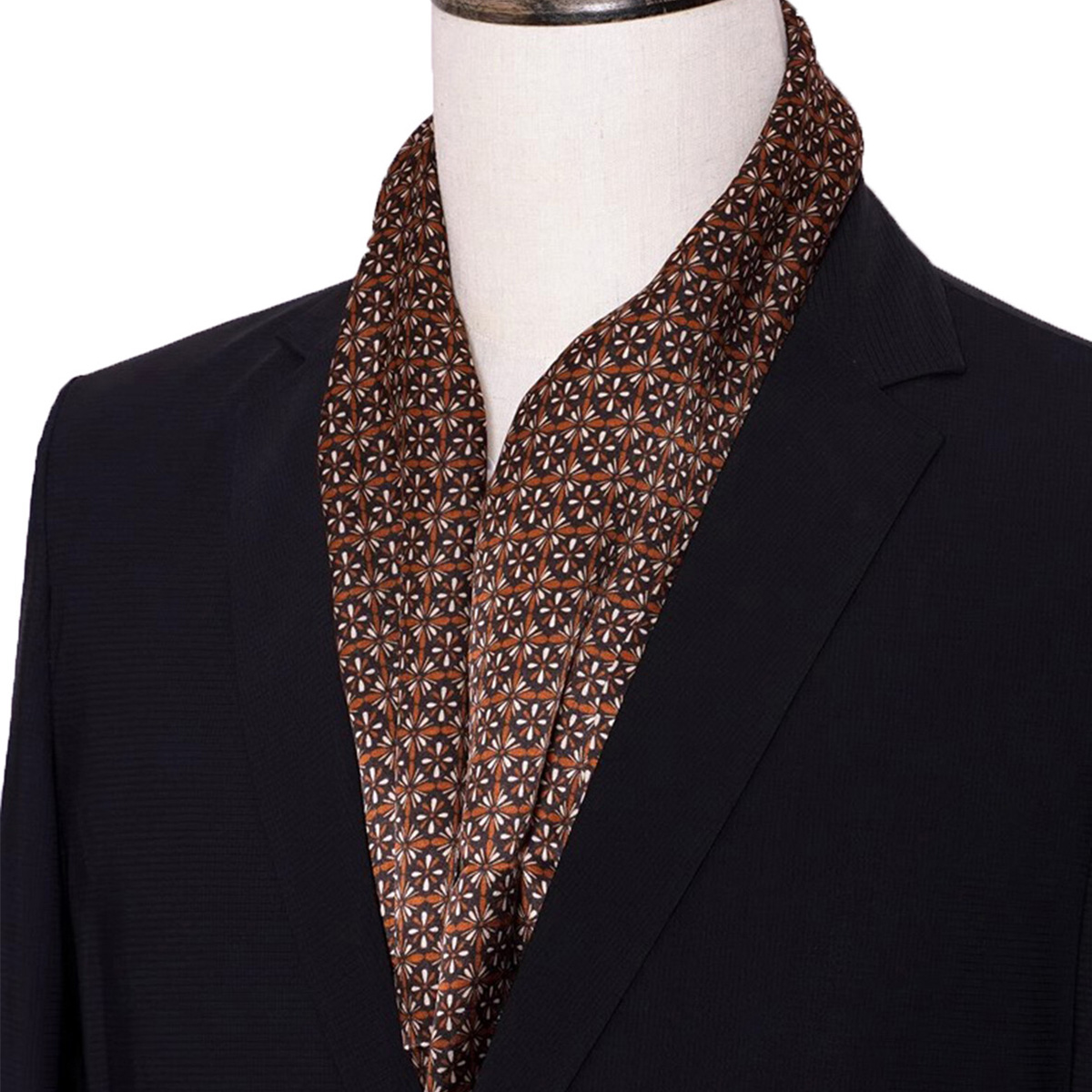 New Men's Stripe Silk Scarf Ho - Men Accessories For Travel 评论和价格