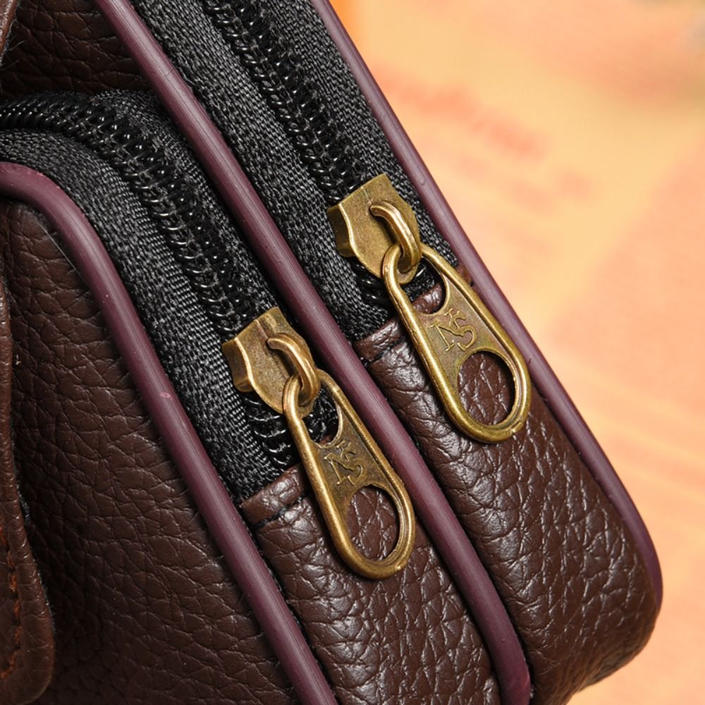 Casual PU Leather Men Waist Ba - Men Accessories For Travel 评论和价格