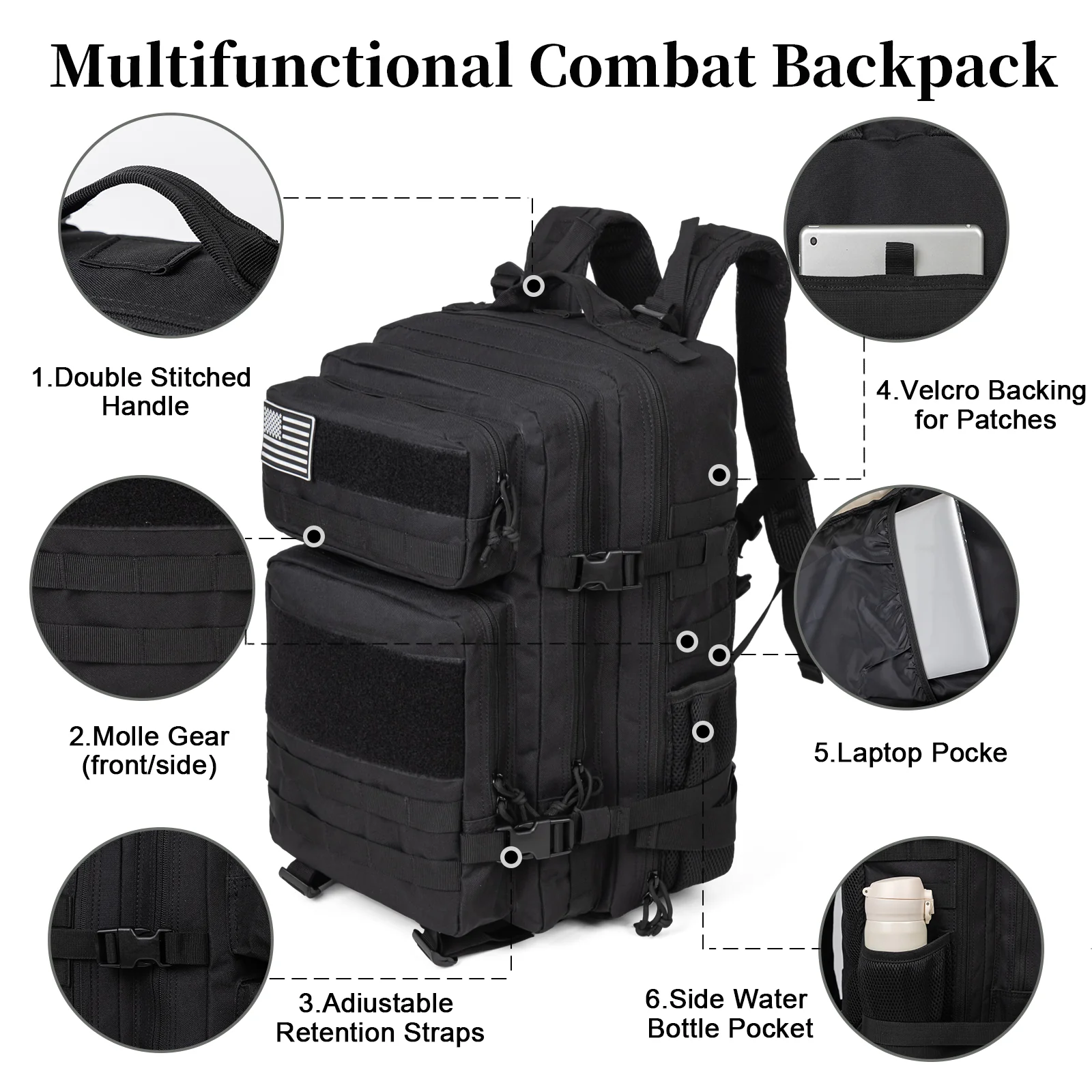 60L Army Military Tactical Bac - Men Accessories For Travel 评论和价格