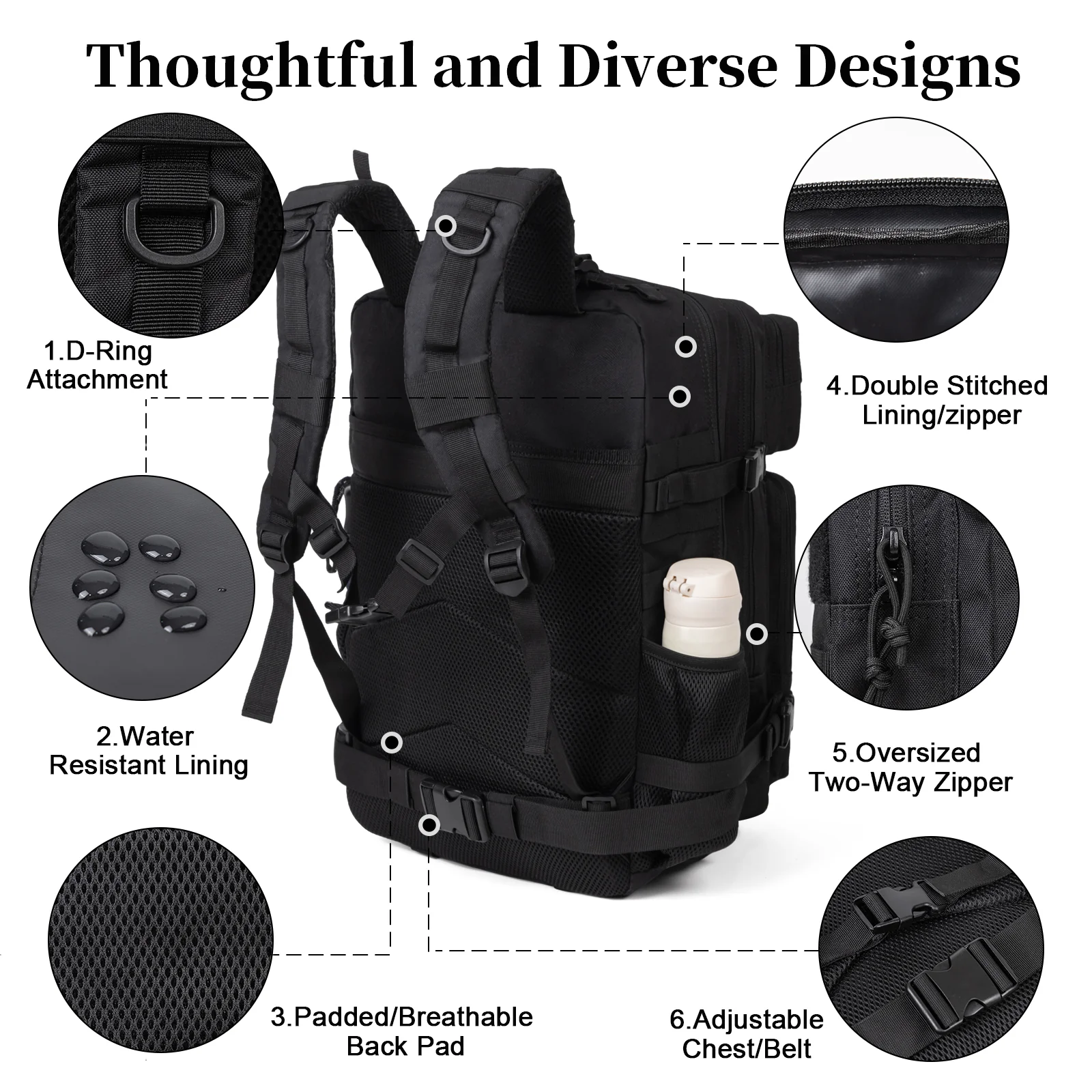 60L Army Military Tactical Bac - Men Accessories For Travel 评论和价格
