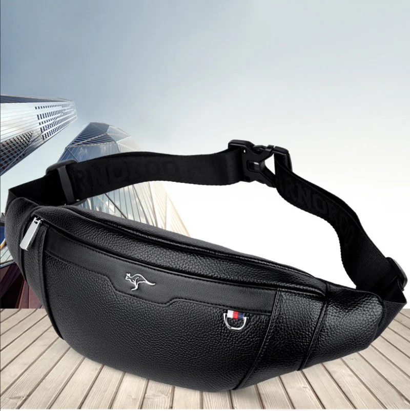 Business Leather Waist Bag Mul - Men Accessories For Travel 评论和价格