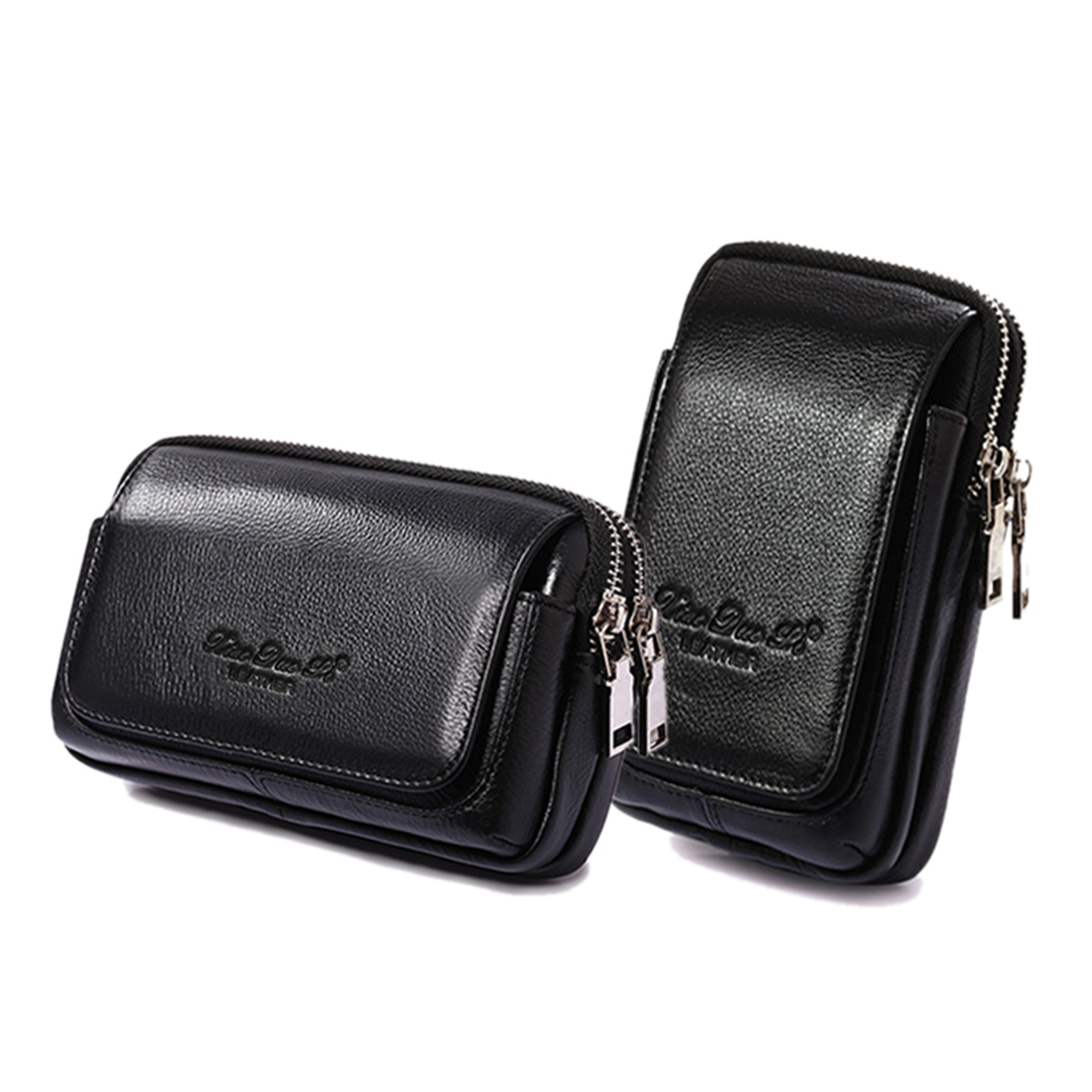 Men Genuine Leather Waist Fann - Men Accessories Box 评论和价格