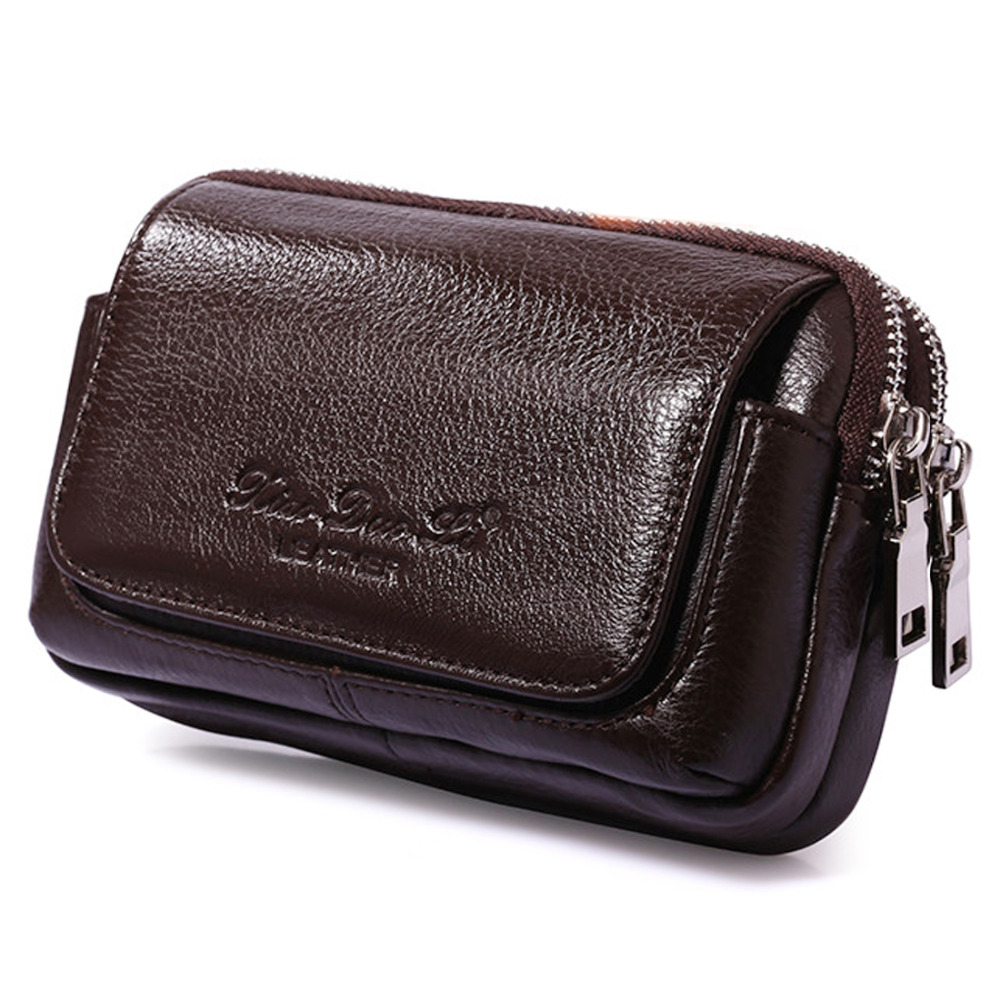 Men Genuine Leather Waist Fann - Men Accessories Box 评论和价格