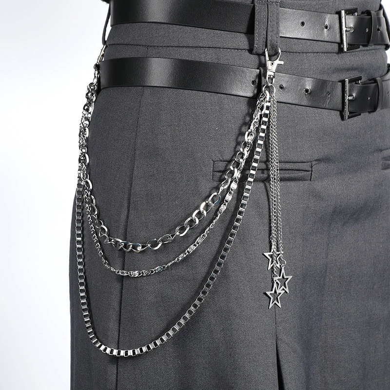 Jean Layered Chain Belt Hollow - Men'S Accessories Cheap 评论和价格