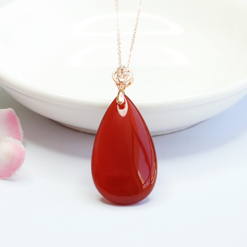 S925 Silver Inlaid Natural Red - Men'S Accessories Drop Shipping 评论和价格