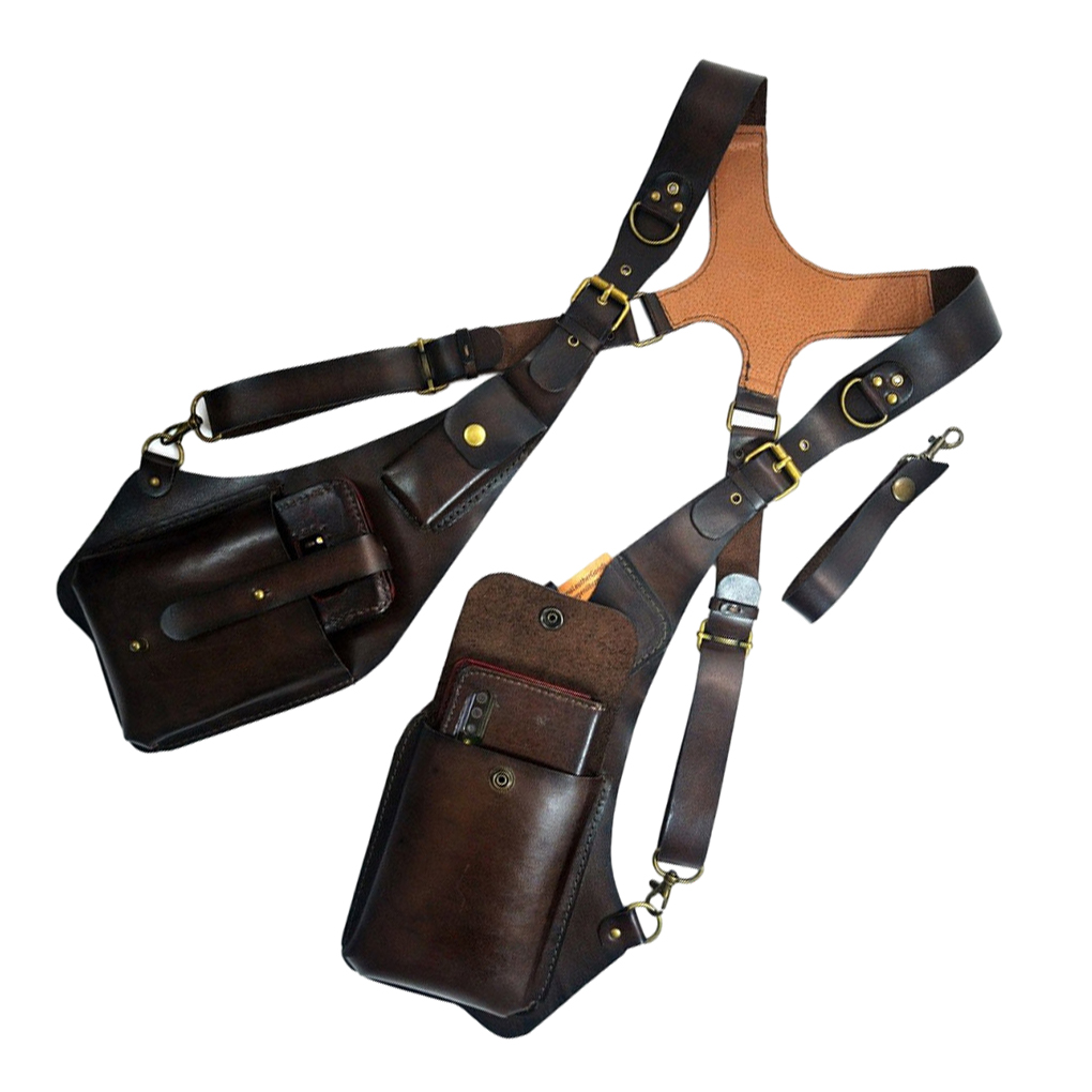 Retro Anti-Theft Leather Doubl - Men Accessories Box 评论和价格